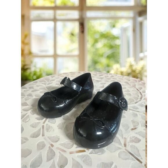 MINI MELISSA Toddler Infant Sweet Love Cap Toe Mary Jane Ballet Flat - Picture 4 of 16